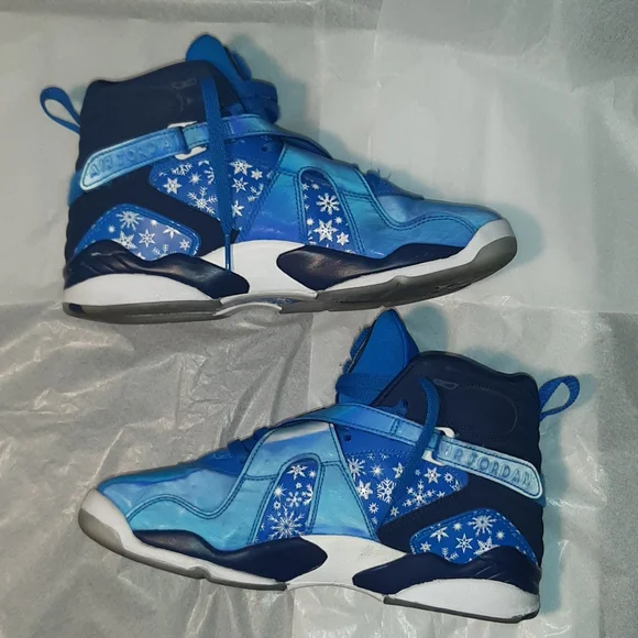 Jordan 8 Retro Sneakers 7Y = Women 8.5 = Men 7 - Picture 5 of 10